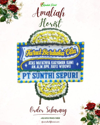 Papan Bunga Duka di Sinapa Piliang